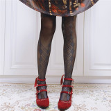 Ruby Rabbit ~Sweetheart~ Thin Lolita Tights -Ready Made
