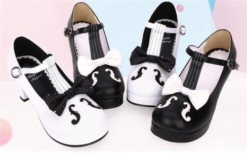 Angelic Imprint- Notes -Sweet  Lolita Heels Shoes