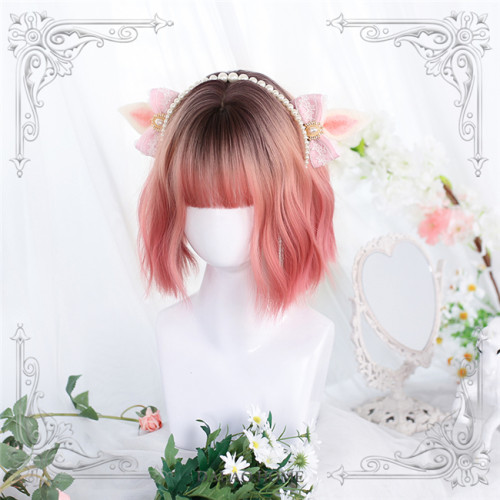 Dalao Home ~Youri Irregular Micro-curly Lolita Short Wigs