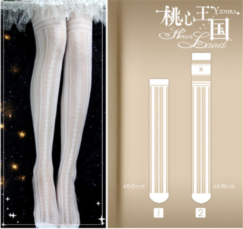 Heart Land ~ Lolita Above Knee Socks