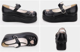 Angelic Imprint- Heart Shaped Embroidery -Sweet Lolita Shoes