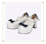 Angelic Imprint- Beautiful Sailor Style Single Belt Square Heels Lolita Shoes