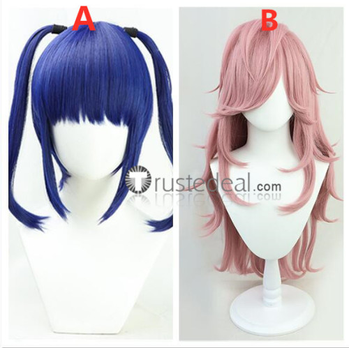 High-Rise Invasion Tenkuu Shinpan Ein Yayoi Kusakabe Pink Blue Cosplay Wigs