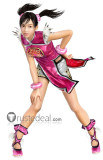 Tekken7 Ling Xiaoyu Orange Pink Blue Cosplay Costume