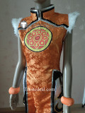 Tekken7 Ling Xiaoyu Orange Pink Blue Cosplay Costume