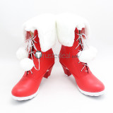 Genshin Impact Barbara Santa Red Christmas Holiday Cosplay Costume