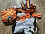 Tekken7 Ling Xiaoyu Orange Pink Blue Cosplay Costume