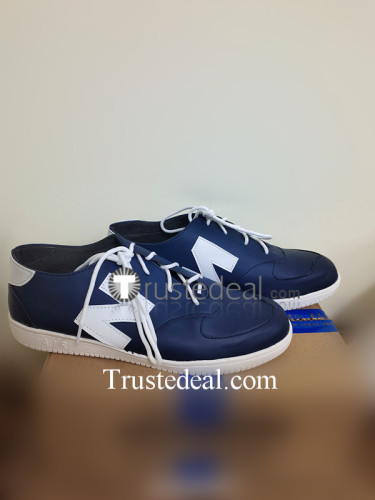 Kekkai Sensen Blood Blockade Battlefront The King of Despair Blue Cosplay Shoes Boots