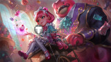 League of Legends LOL Cafe Cuties New Skin Annie Soraka Sivir Gwen Pink Blonde Green Cosplay Wig