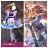 League of Legends LOL Cafe Cuties New Skin Annie Soraka Sivir Gwen Maid Cosplay Costumes