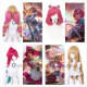 League of Legends LOL Cafe Cuties New Skin Annie Soraka Sivir Gwen Pink Blonde Green Cosplay Wig