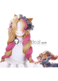 League of Legends LOL Cafe Cuties New Skin Annie Soraka Sivir Gwen Pink Blonde Green Cosplay Wig