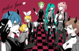 Vocaloid Miku Hatsune Gumi Meiko Rin Len Kaito Luka Poker Face Cosplay Costumes