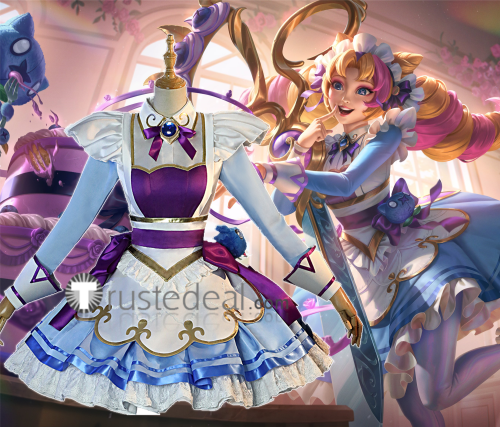 League of Legends LOL Cafe Cuties New Skin Annie Soraka Sivir Gwen Maid Cosplay Costumes