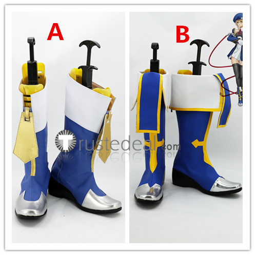 BLAZBLUE Noel Vermillion Cosplay Blue Shoes Boots