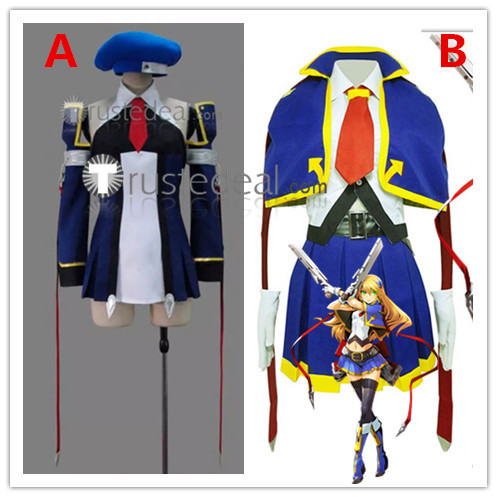 BLAZBLUE Noel Vermillion Blue Cosplay Costumes