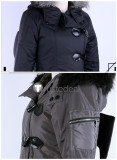 Vtuber ChroNoiR Kanae Kuzuha Nijisanji Down Coat Black Grey Winter Coat Cosplay Costumes