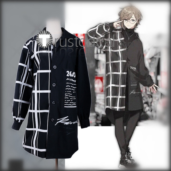 Vtuber Kanae Nijisanji Black Shirt Daily Cosplay Costume