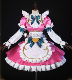 League of Legends LOL Cafe Cutie New Skin  Annie Soraka Sivir Gwen Pink White Cosplay Costume 2