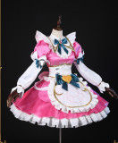 League of Legends LOL Cafe Cutie New Skin  Annie Soraka Sivir Gwen Pink White Cosplay Costume 2