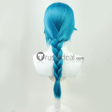 League of Legends Arcane Jinx Powder Vi Long Blue Pink Young Cosplay Wig Lace Front