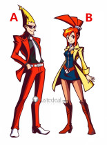 Ghost Trick Phantom Detective Yomiel Sissel Lynne Red Yellow Cosplay Costumes