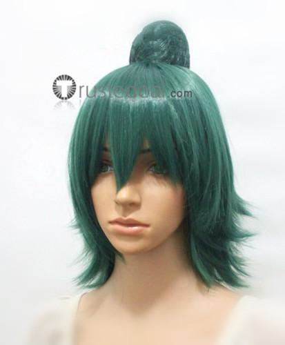 Eto Short Green Styled Cosplay Wig Bun