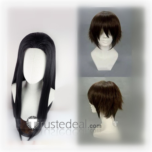 Shakugan no Shana Sakai Yuuji Brown Black Cosplay Wigs