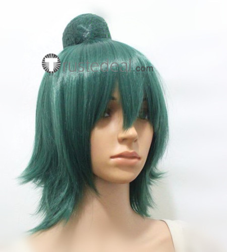 Eto Short Green Styled Cosplay Wig Bun