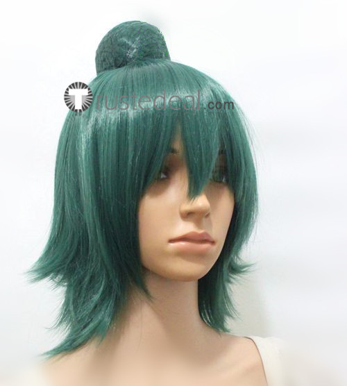 Eto Short Green Styled Cosplay Wig Bun