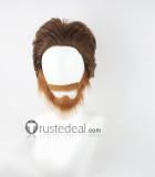 X-Men Origins Wolverine Logan Brown Black Curly Cosplay Wigs