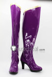Vocaloid Camui Kamui Gackpo Brown Purple Cosplay Boots Shoes
