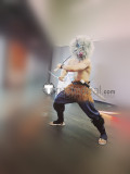 Kimetsu no Yaiba Demon Slayer Inosuke Hashibira Pants Fur Cosplay Costume