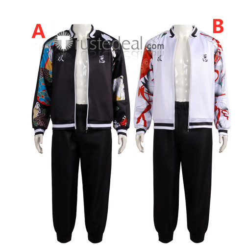 Tokyo Revengers Souya Nahoya Kawata Angry Smiley Twins Jacket Cosplay Costumes