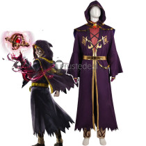 The Legend of Zelda Hyrule Warriors Age of Calamity Sorcerer Astor Purple Cosplay Costume