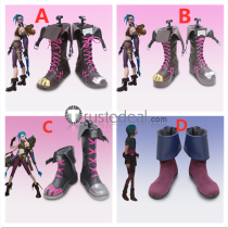 League of Legends LOL Arcane Jinx Cosplay Shoes Boots