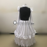 Shaman King Iron Maiden Jeanne Victorian-era White Black Cosplay Costume