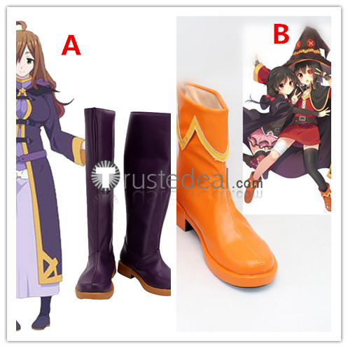 KonoSuba God’s Blessing on this Wonderful World Megumin Wiz Cosplay Boots Shoes