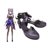 Genshin Impact Opulent Splendor Keqing New Skin Cosplay Costume