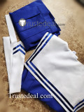 Fruits Basket Saki Hanajima Blue School Uniform Cosplay Costume Dress