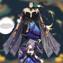 Genshin Impact Opulent Splendor Keqing New Skin Cosplay Costume
