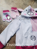 Super Danganronpa 2 Goodbye Despair Academy Usami Monomi Cosplay Pink Hoodie Jacket
