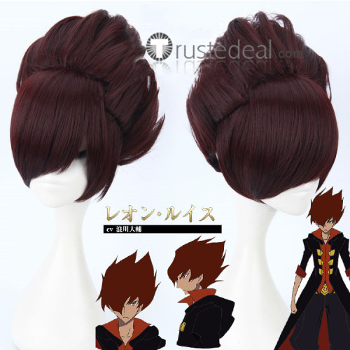 Garo Honoo no kokuin GARO The Animation Leon Luis Dark Red Styled Cosplay Wig