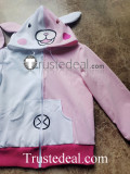 Super Danganronpa 2 Goodbye Despair Academy Usami Monomi Cosplay Pink Hoodie Jacket