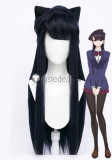Komi-san wa Comyushou desu Komi Can't Communicate Komi Shouko Osana Najimi Bluish Purple Cosplay Wig Ears