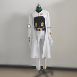 Jojo's Bizarre Adventure Diamond Is Unbreakable Rohan Kishibe White Green Cosplay Costumes