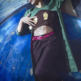 Jojo's Bizarre Adventure Diamond Is Unbreakable Rohan Kishibe White Green Cosplay Costumes