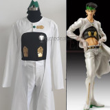 Jojo's Bizarre Adventure Diamond Is Unbreakable Rohan Kishibe White Green Cosplay Costumes