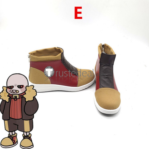 Undertale Sans Ink Sans Flowerfell Sans Fell Sans Cosplay Shoes Boots