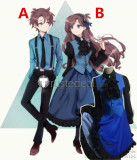 Reverse Falls Mabel Gleeful Dipper Gleeful Black Blue Cosplay Costumes 7